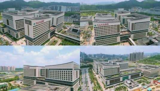 深圳市中医院光明院区4K航拍高清在线视频素材下载