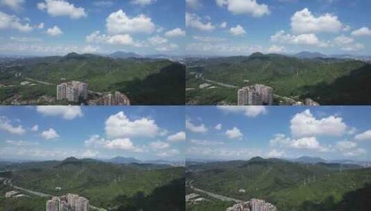 深圳银湖山郊野公园航拍高清在线视频素材下载