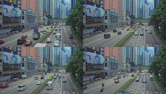 【正版素材】香港繁忙街道高清在线视频素材下载
