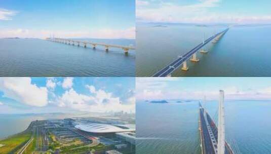 港珠澳大桥 4k 高清在线视频素材下载
