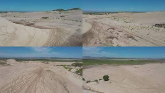 内蒙古生态修复土地复垦荒漠化高清在线视频素材下载