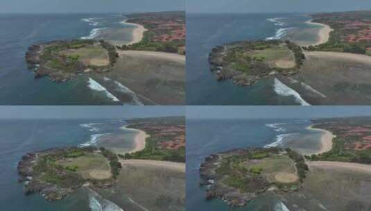 HDR印尼巴厘岛努沙杜瓦海滨度假村风光高清在线视频素材下载
