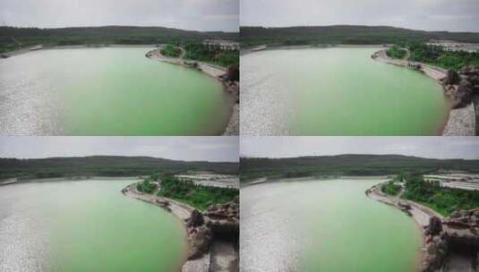 湖面湖泊航拍河流绿水高清在线视频素材下载