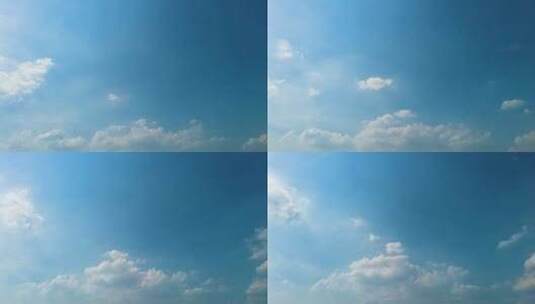 蓝天白云天空延时摄影高清在线视频素材下载
