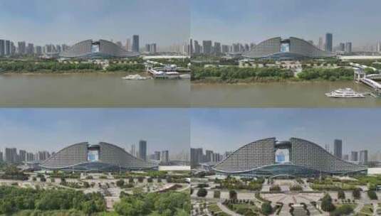 武汉国际博览中心-洲际酒店1高清在线视频素材下载