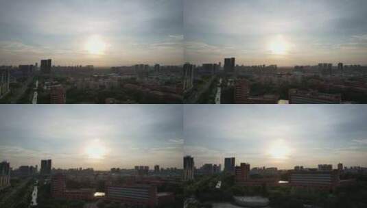 夕阳下的杭州风景高清在线视频素材下载
