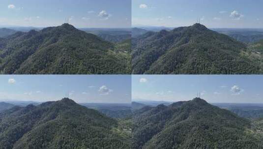 航拍山川丘陵大山山脉森林植物高清在线视频素材下载