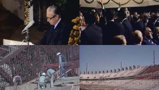 1988年韩国韩城承办奥运会修建体育场馆高清在线视频素材下载