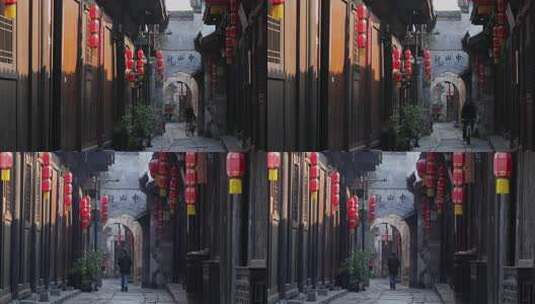 湖南黔阳古城古街小巷11【套组】高清在线视频素材下载