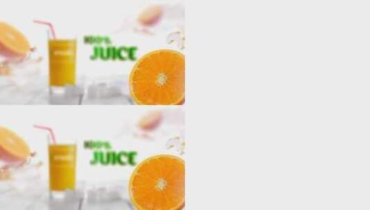 明亮简约橙汁广告宣传动画AE模板高清AE视频素材下载