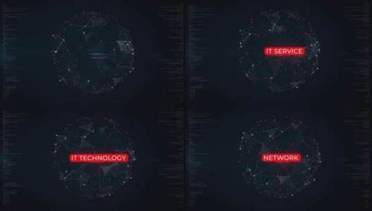 数字环球数据感开场视频展示AE模板高清AE视频素材下载