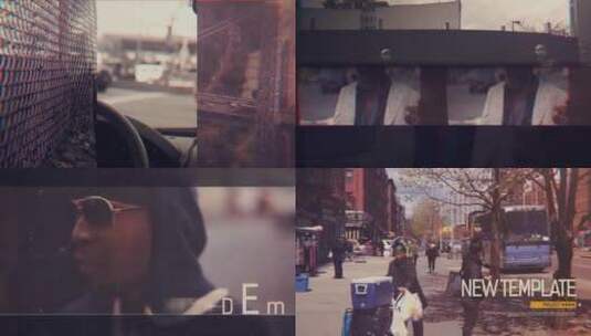 时尚动感城市故障生活方式展示视频宣传片AE模板高清AE视频素材下载