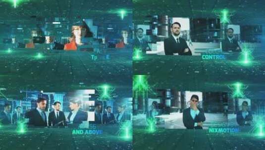 未来感科幻宣传片整洁图文过渡AE模板高清AE视频素材下载
