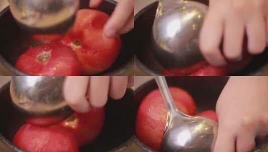 番茄碾碎做番茄酱 (3)高清在线视频素材下载