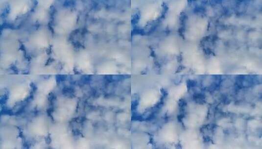 棉花状积云在天空中高清在线视频素材下载