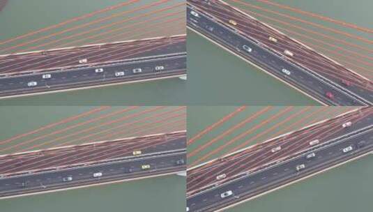 重庆千厮门嘉陵江大桥高清在线视频素材下载