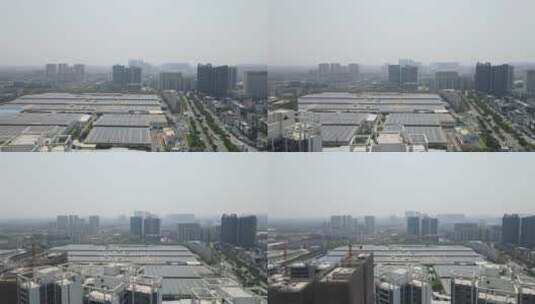 广州增城工业区航拍高清在线视频素材下载