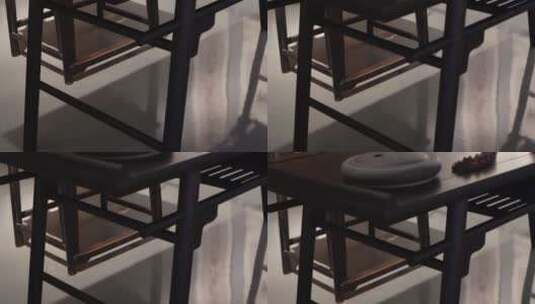 中式中国风书房匾额太师椅笔墨纸砚高清在线视频素材下载