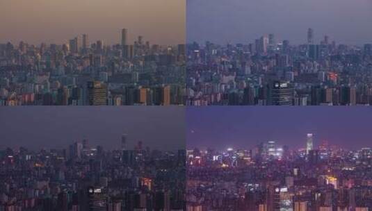 北京大气城市入夜延时摄影高清在线视频素材下载