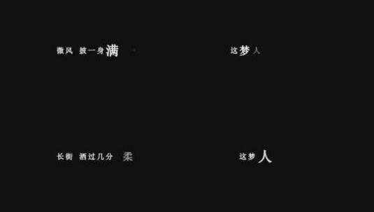 陈百强-梦里人dxv编码字幕歌词高清在线视频素材下载