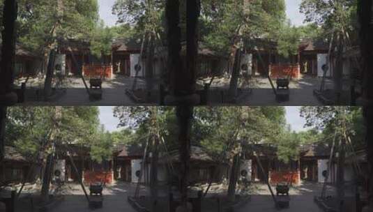 杭州吴山景区中兴东岳庙高清在线视频素材下载