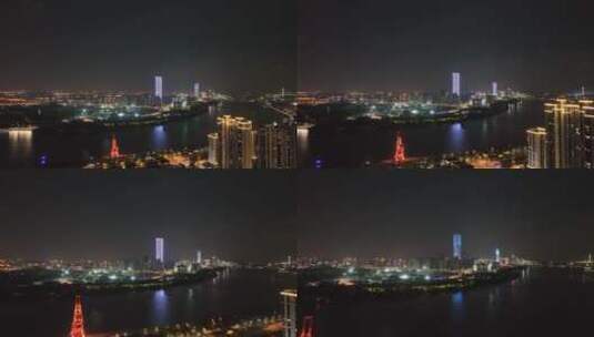 黄浦江夜景高清在线视频素材下载