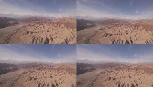新疆 吐鲁番 火焰山 冬季高清在线视频素材下载