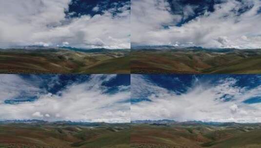 青海年保玉则山脉自然风光光影延时高清在线视频素材下载