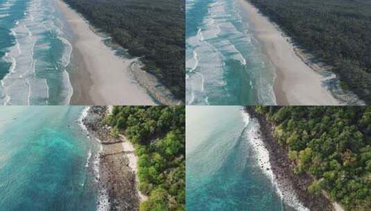 海洋大海波澜壮阔海面风光航拍空镜高清在线视频素材下载