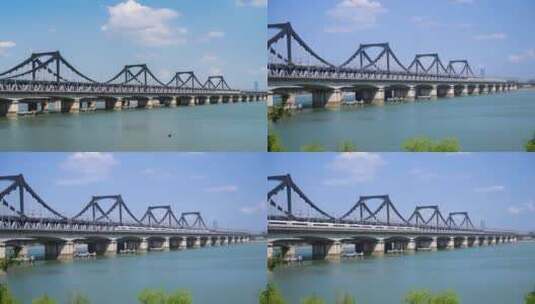 杭州彭埠大桥-高铁高清在线视频素材下载