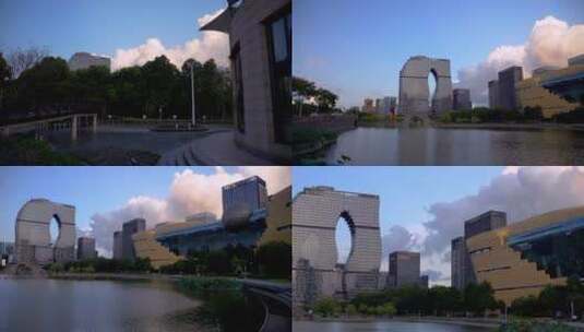 杭州滨江君印酒店4K视频素材高清在线视频素材下载