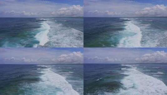 航拍气势磅礴的海浪巨浪滔天高清在线视频素材下载