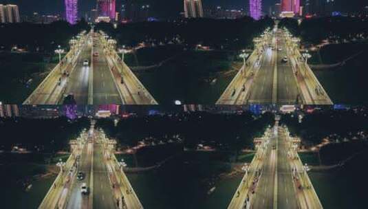 【正版素材】广西南宁邕江大桥航拍0182高清在线视频素材下载