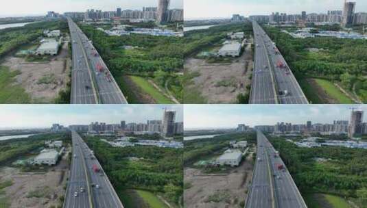 深圳西部沿江高速高清在线视频素材下载