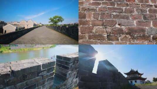 茶陵古城墙空境高清在线视频素材下载