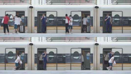 沈阳站 铁路 客流 春运 旅客 交通 站台高清在线视频素材下载