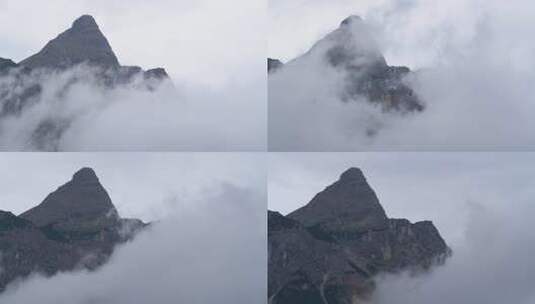 山脉云雾延时摄影高清在线视频素材下载