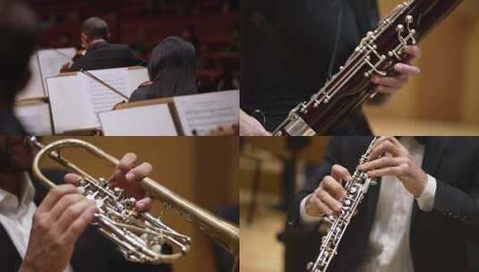 音乐会交响乐交响乐团观众高雅艺术高清在线视频素材下载
