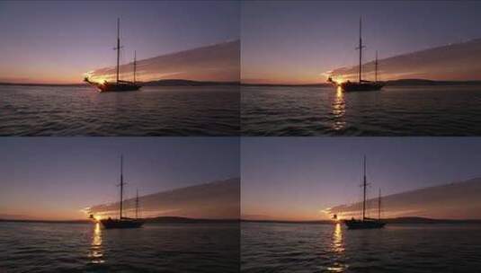 帆船航海扬帆起航远航励志梦想征程47高清在线视频素材下载