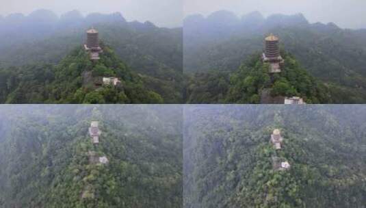 成都-青城山-航拍高清在线视频素材下载