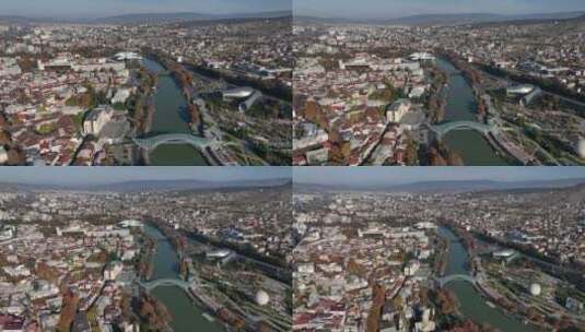 航拍城市景观高清在线视频素材下载