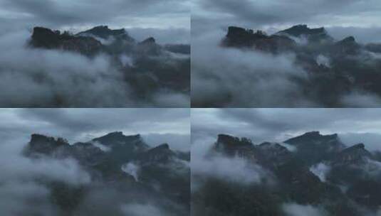 航拍武夷山风景区国家森林公园丹霞地貌风光高清在线视频素材下载