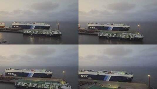 航拍中国运输汽车货轮高清在线视频素材下载
