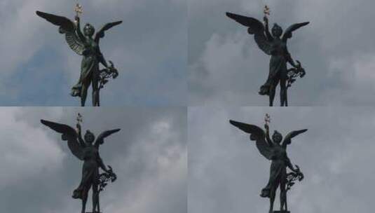 天使雕像的延时高清在线视频素材下载