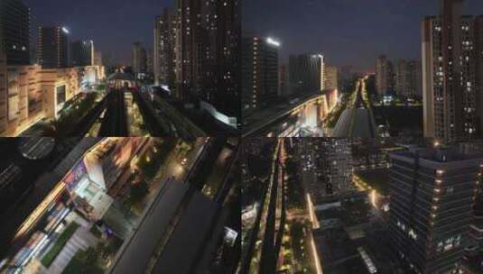 上海嘉定11号线航拍高清在线视频素材下载