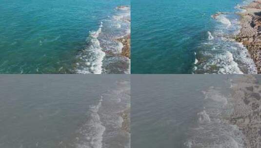 大海浪花 海浪海水海边高清在线视频素材下载