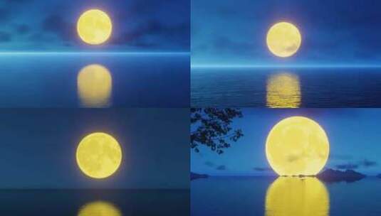 月亮 古风高清在线视频素材下载