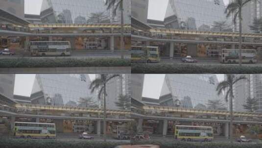 香港兰桂坊街景高清在线视频素材下载