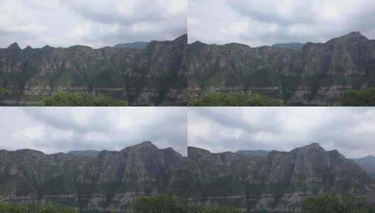 北京十渡景区高空山区视频素材高清在线视频素材下载