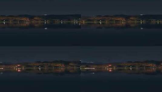 佛山千灯湖公园与城市景观夜景灯光高清在线视频素材下载
